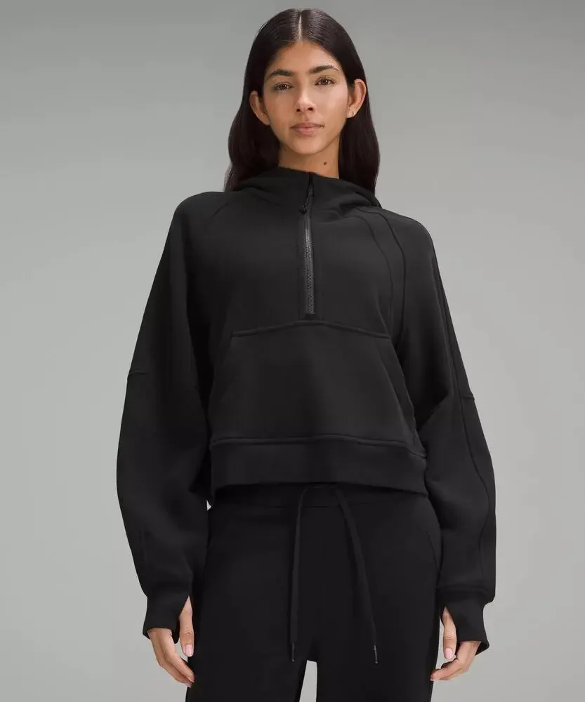 Lululemon Scuba Oversized 1/2 Zip Hoodie in Black - Picture 1 of 7